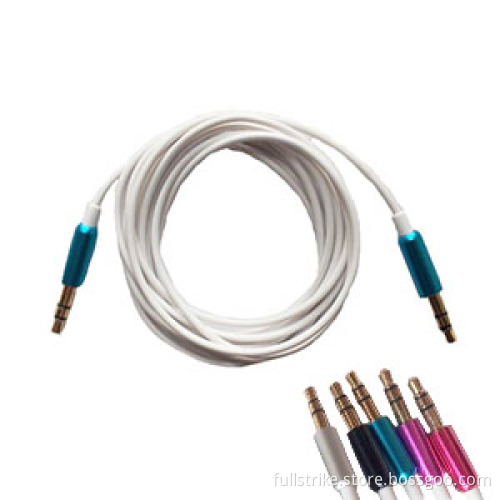 Hot Sale 1.5m Length 3.5mm Male to Male Jack Stereo Audio Extension Aux Cable Cord for iPhone iPod